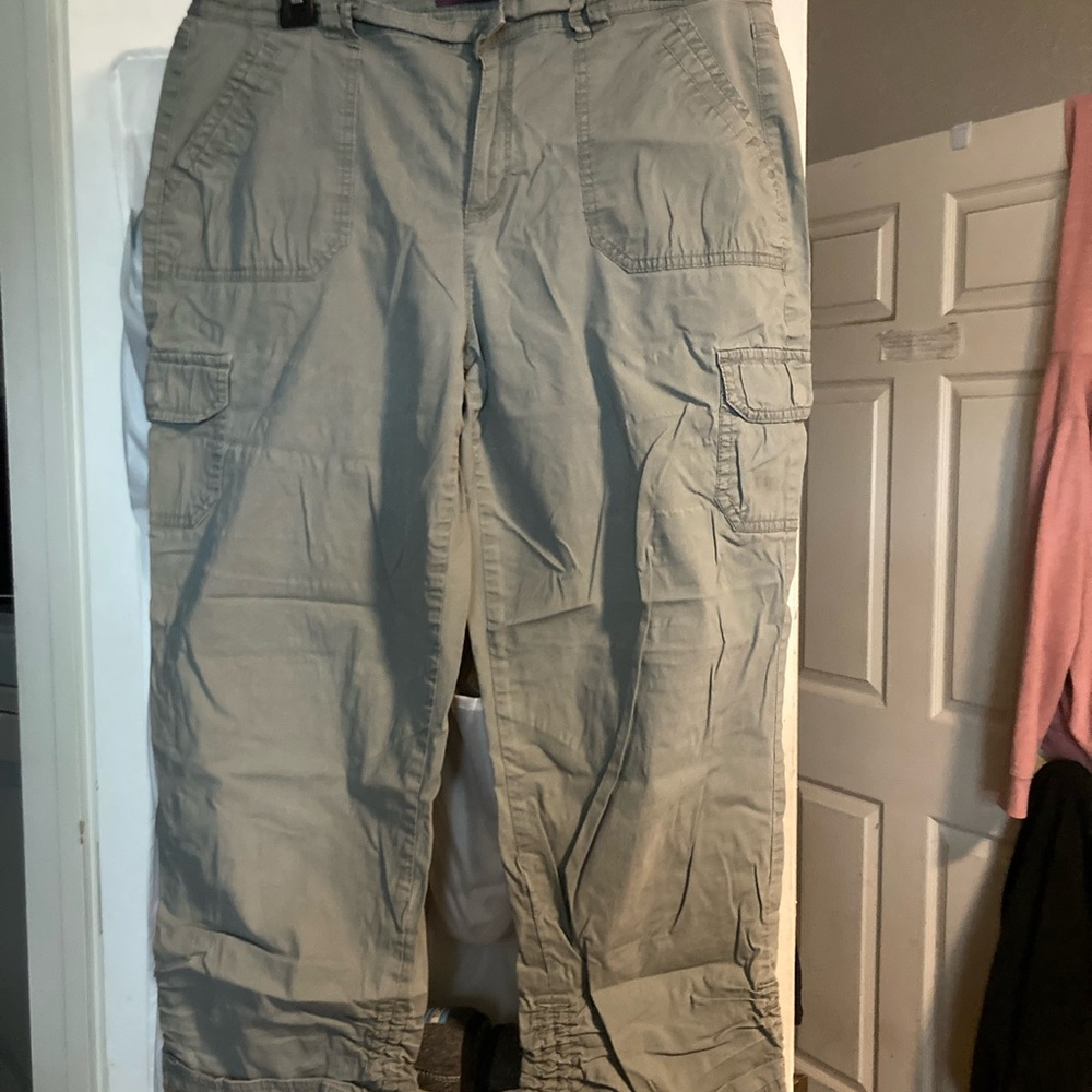 Gloria Vanderbilt, Size 12, Gray, Cargo style